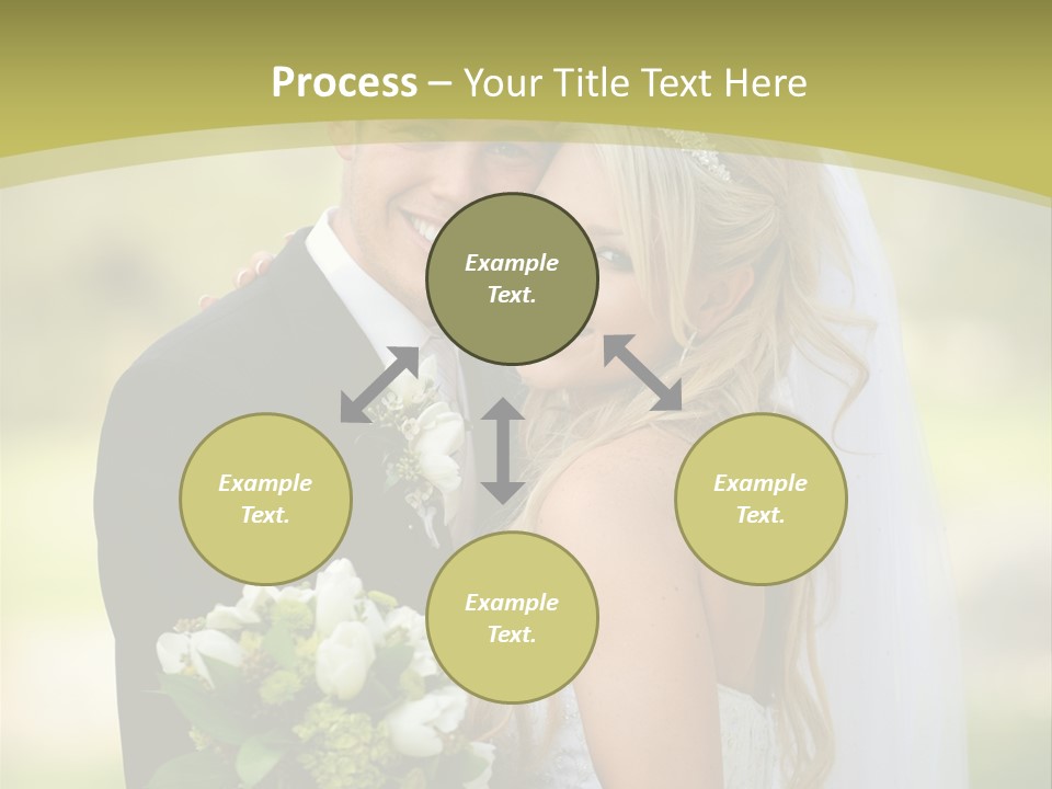 Bouquet Happiness Two PowerPoint Template