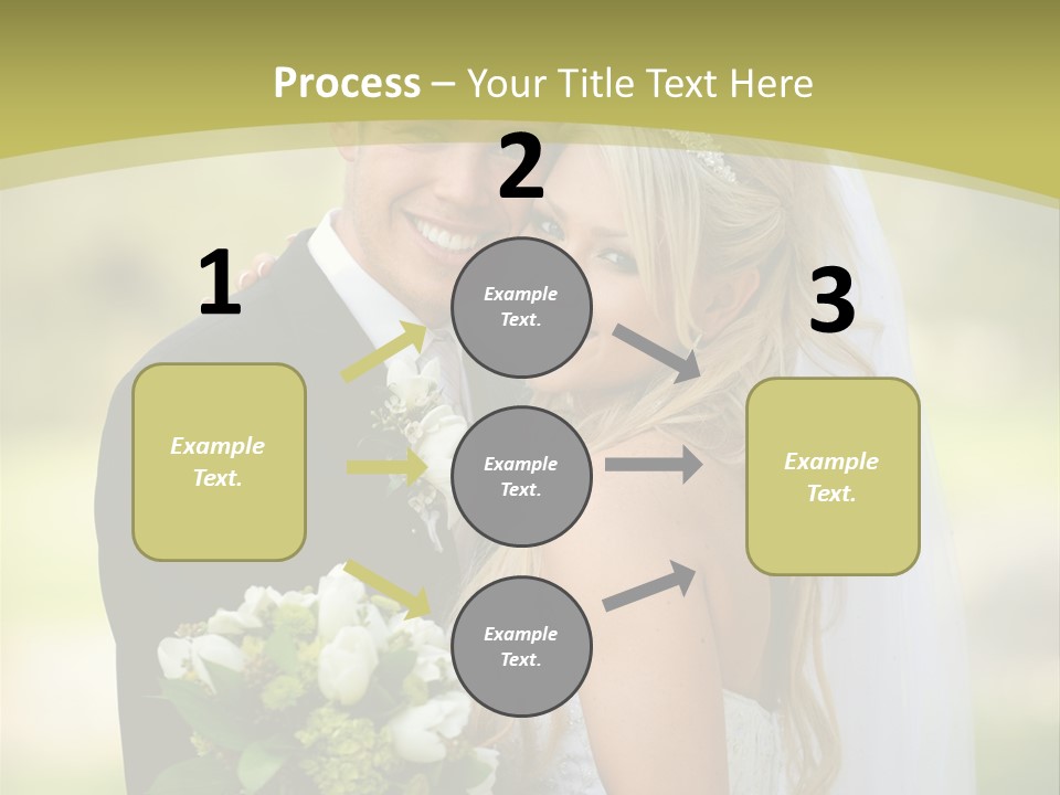 Bouquet Happiness Two PowerPoint Template