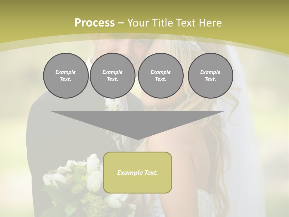 Bouquet Happiness Two PowerPoint Template