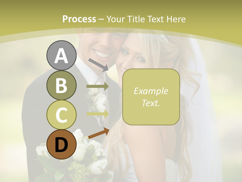 Bouquet Happiness Two PowerPoint Template