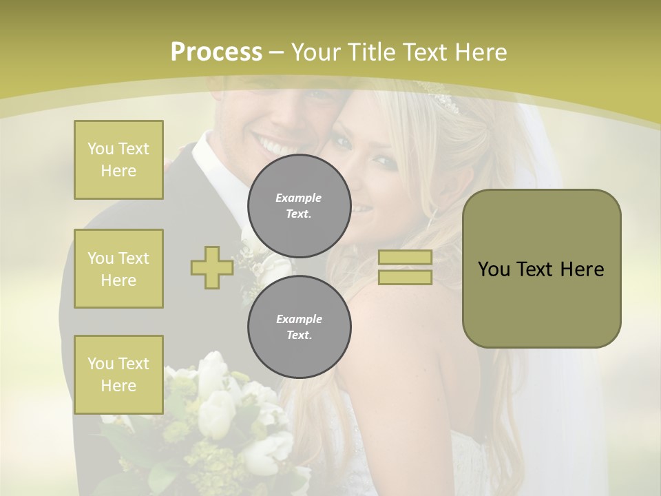 Bouquet Happiness Two PowerPoint Template