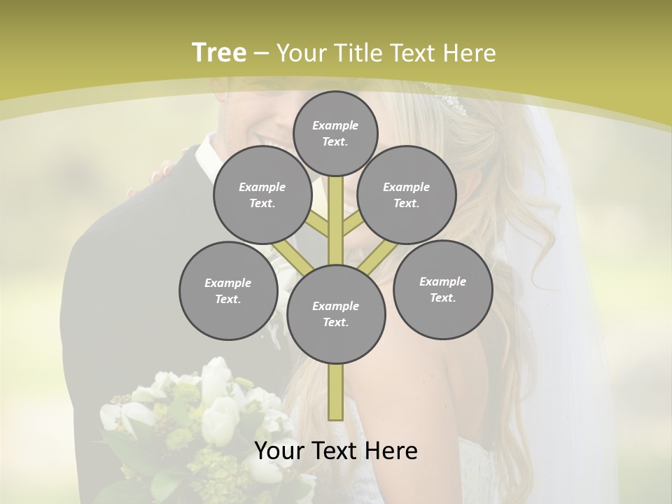 Bouquet Happiness Two PowerPoint Template