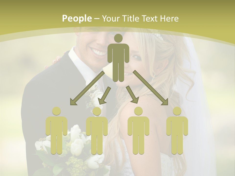 Bouquet Happiness Two PowerPoint Template