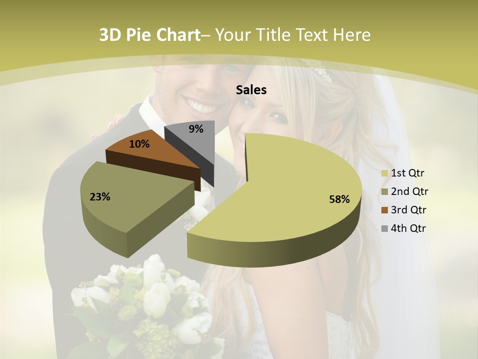Bouquet Happiness Two PowerPoint Template