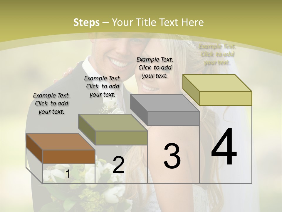 Bouquet Happiness Two PowerPoint Template