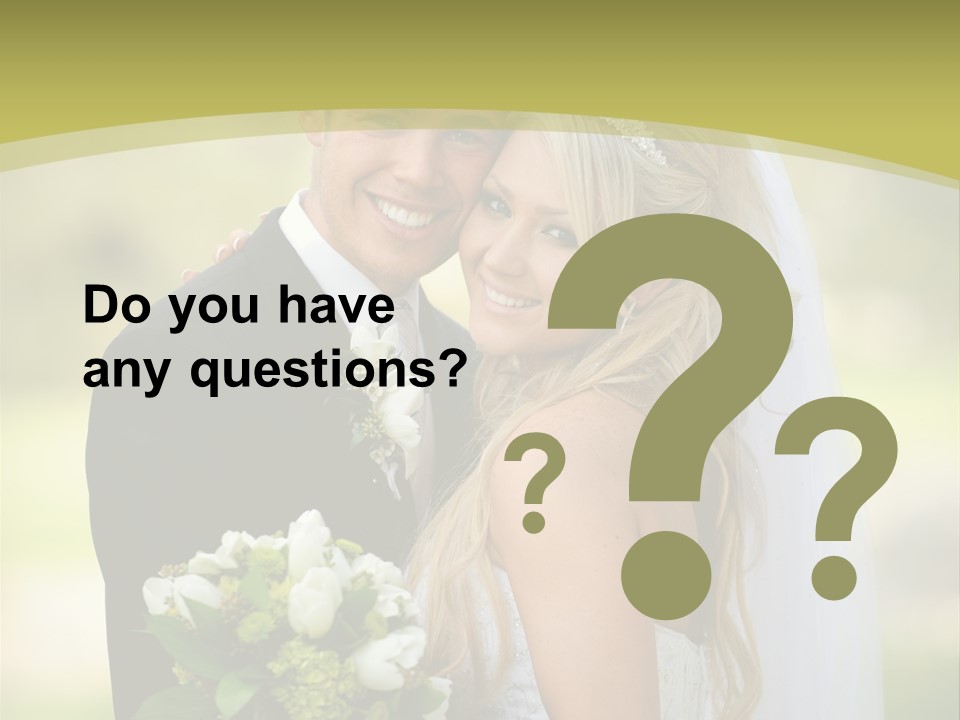 Bouquet Happiness Two PowerPoint Template