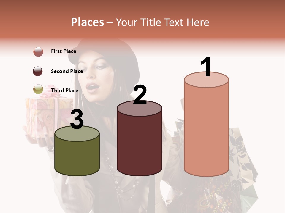 Smile Woman White PowerPoint Template