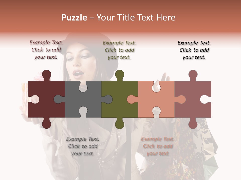 Smile Woman White PowerPoint Template