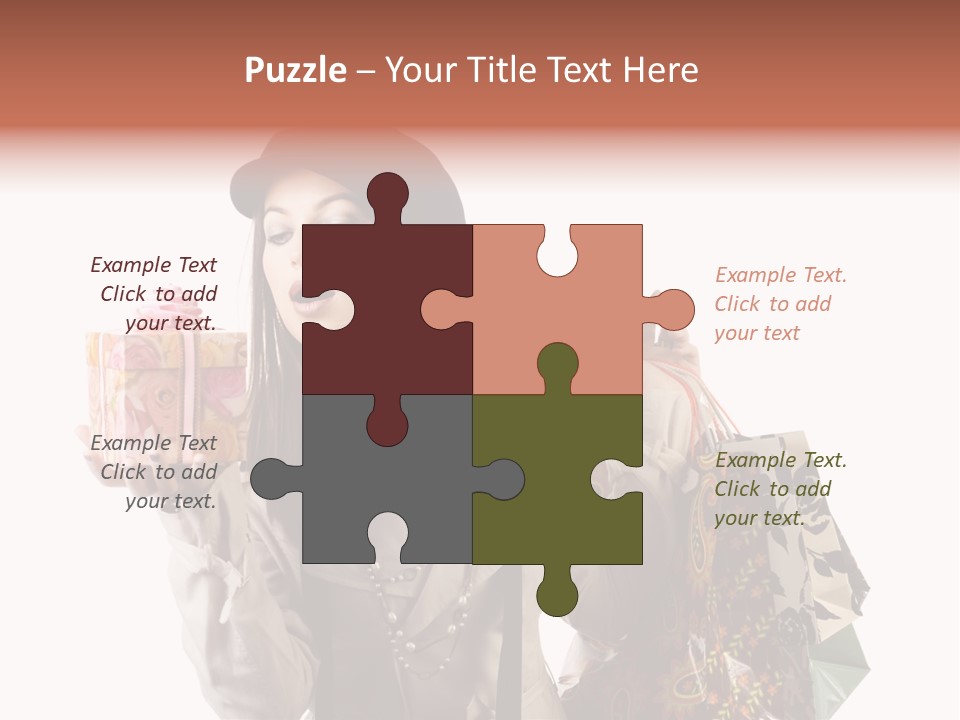 Smile Woman White PowerPoint Template