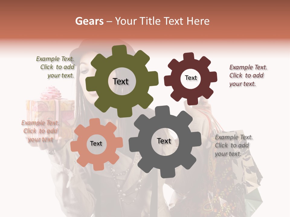 Smile Woman White PowerPoint Template