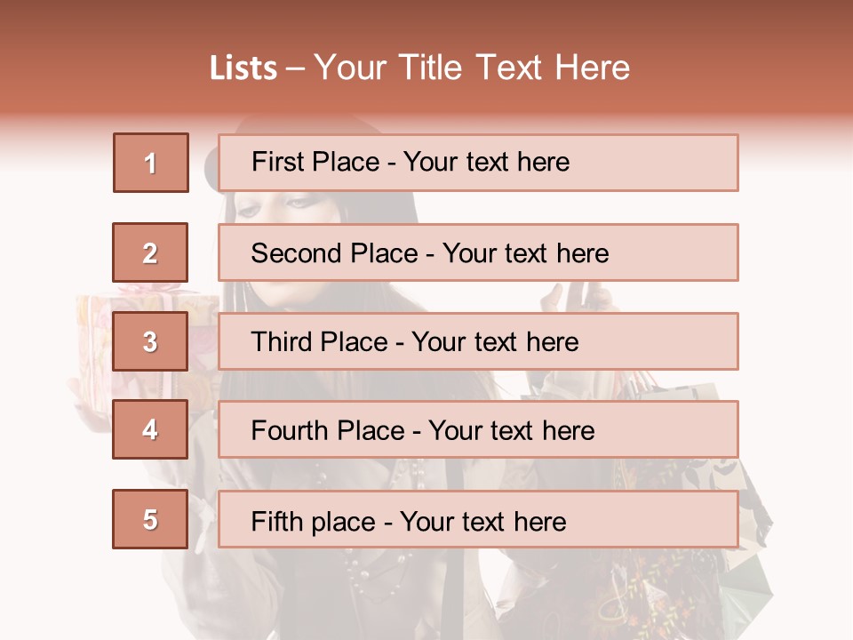 Smile Woman White PowerPoint Template