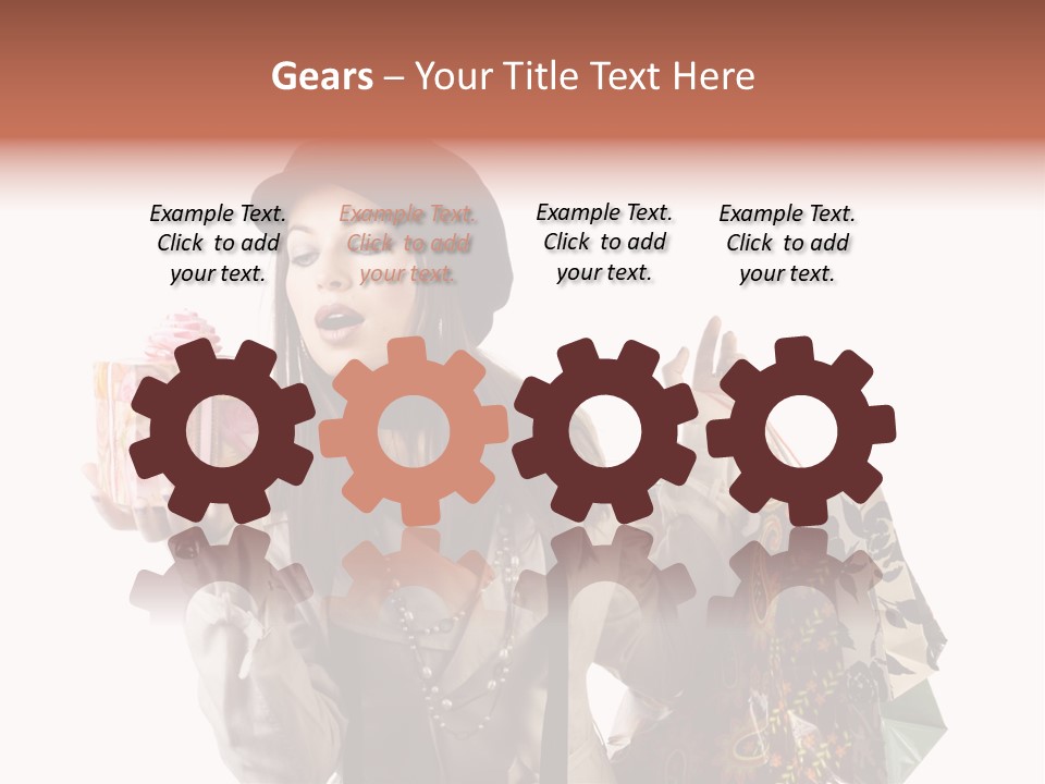 Smile Woman White PowerPoint Template