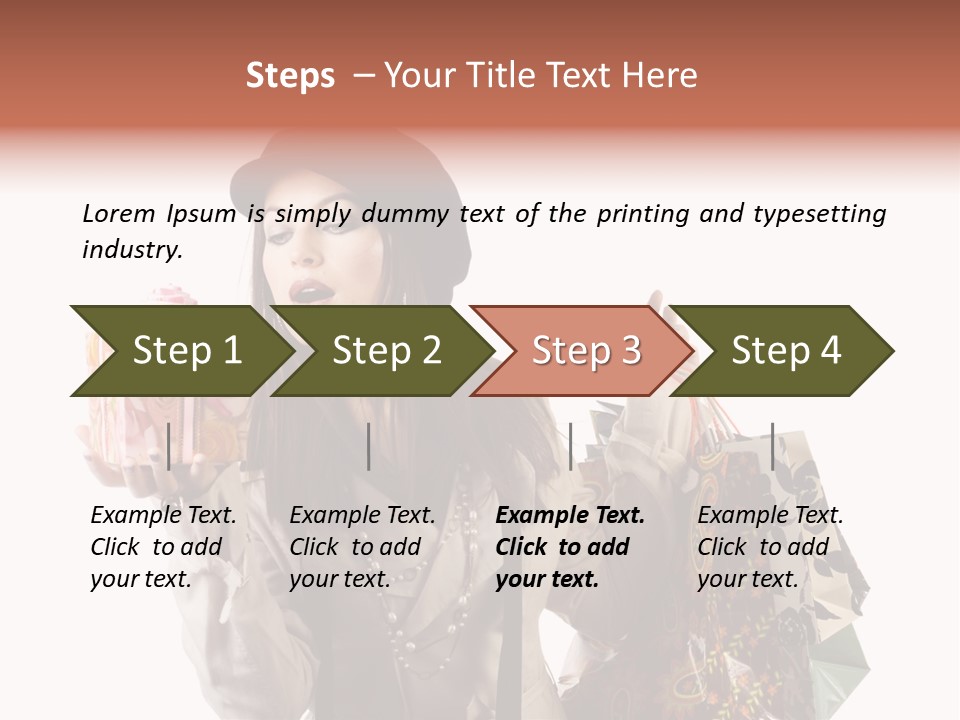 Smile Woman White PowerPoint Template