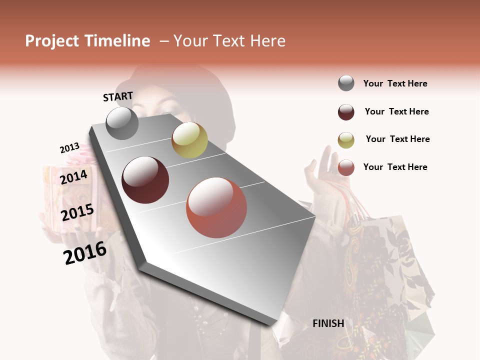 Smile Woman White PowerPoint Template