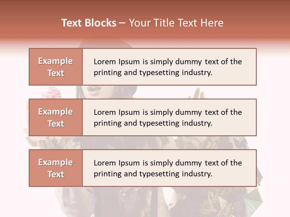 Smile Woman White PowerPoint Template