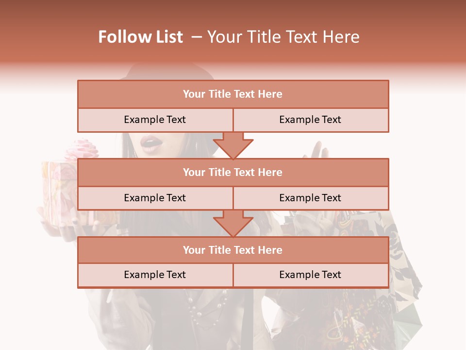 Smile Woman White PowerPoint Template