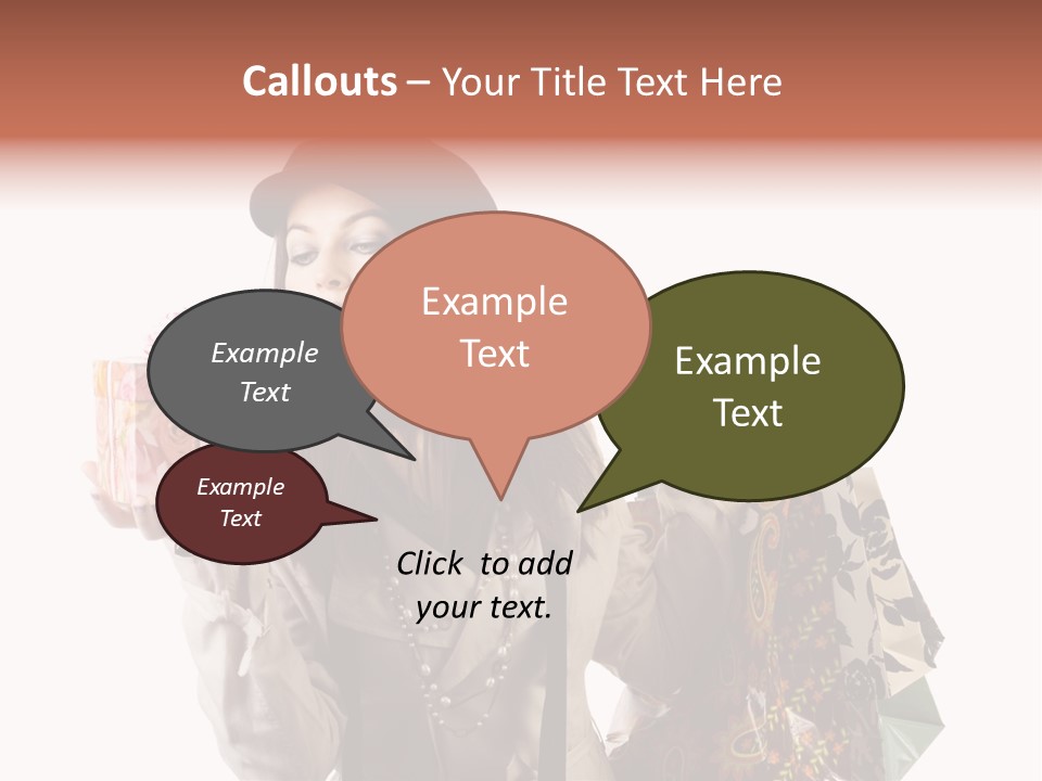 Smile Woman White PowerPoint Template