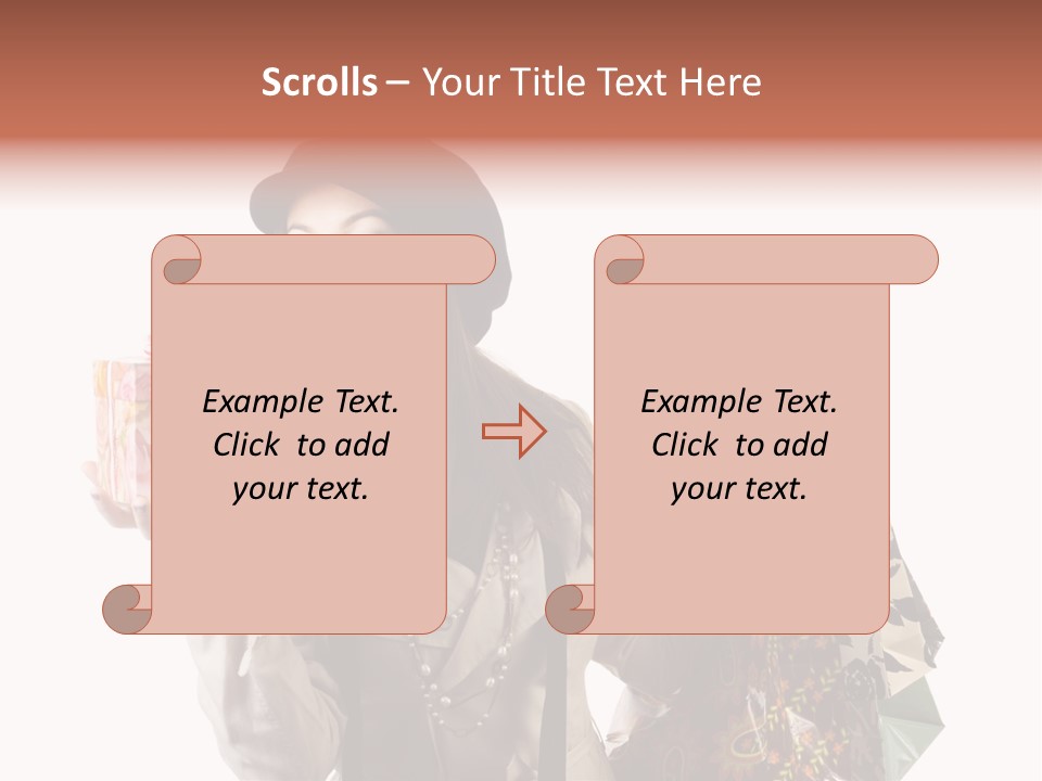 Smile Woman White PowerPoint Template