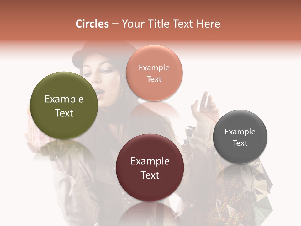 Smile Woman White PowerPoint Template