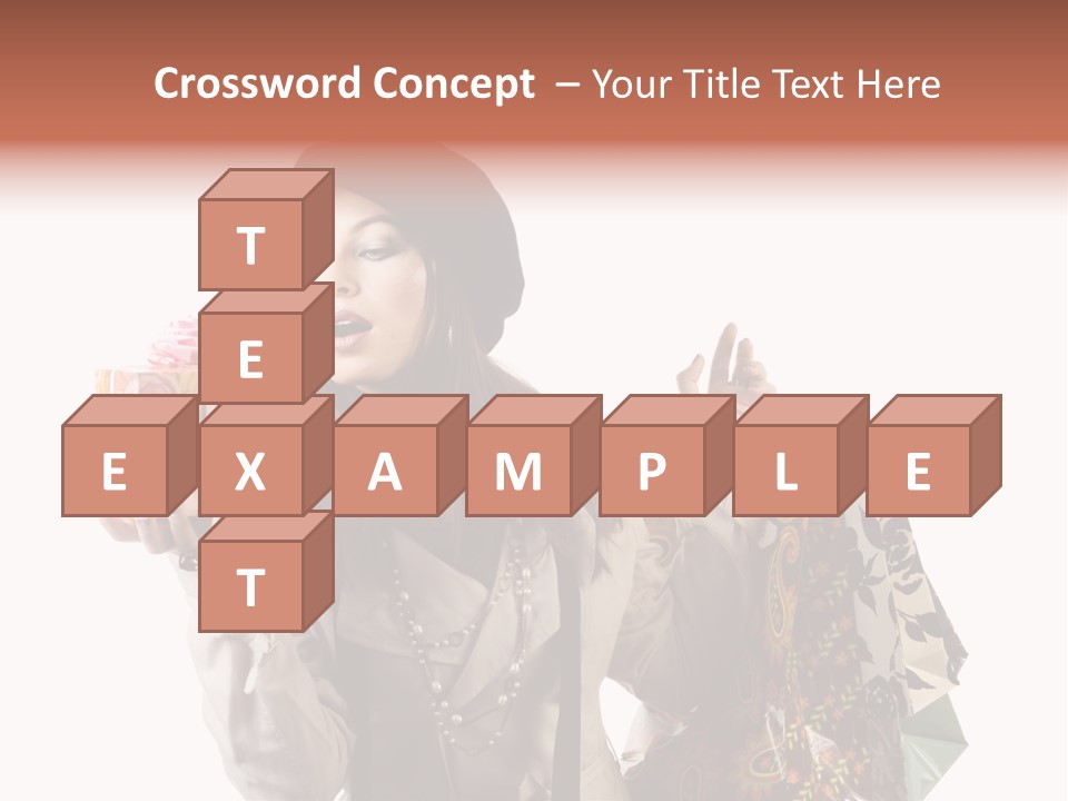 Smile Woman White PowerPoint Template