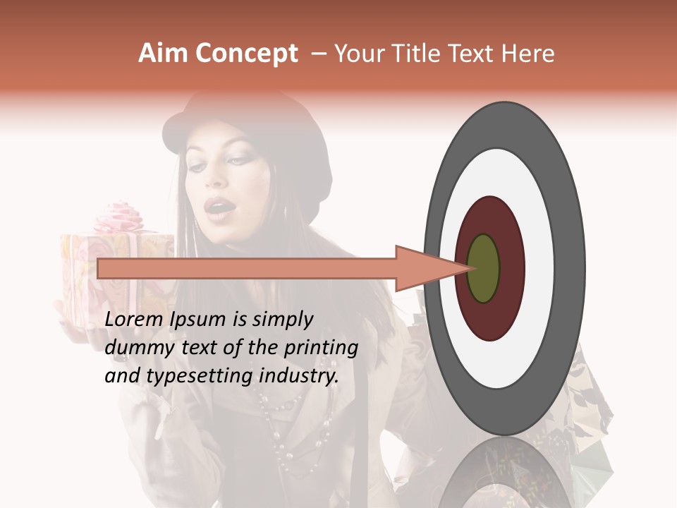 Smile Woman White PowerPoint Template