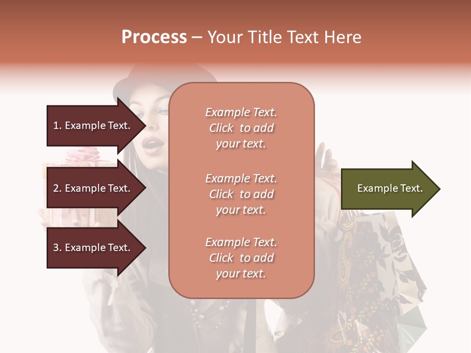 Smile Woman White PowerPoint Template