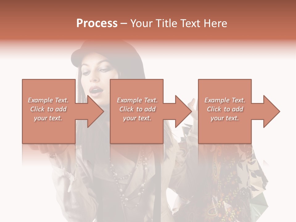 Smile Woman White PowerPoint Template