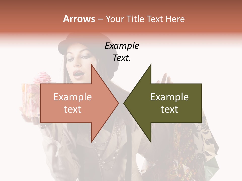 Smile Woman White PowerPoint Template