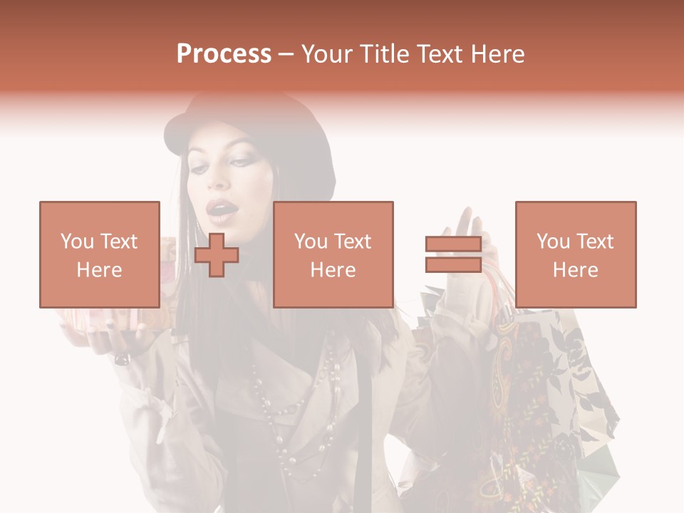 Smile Woman White PowerPoint Template