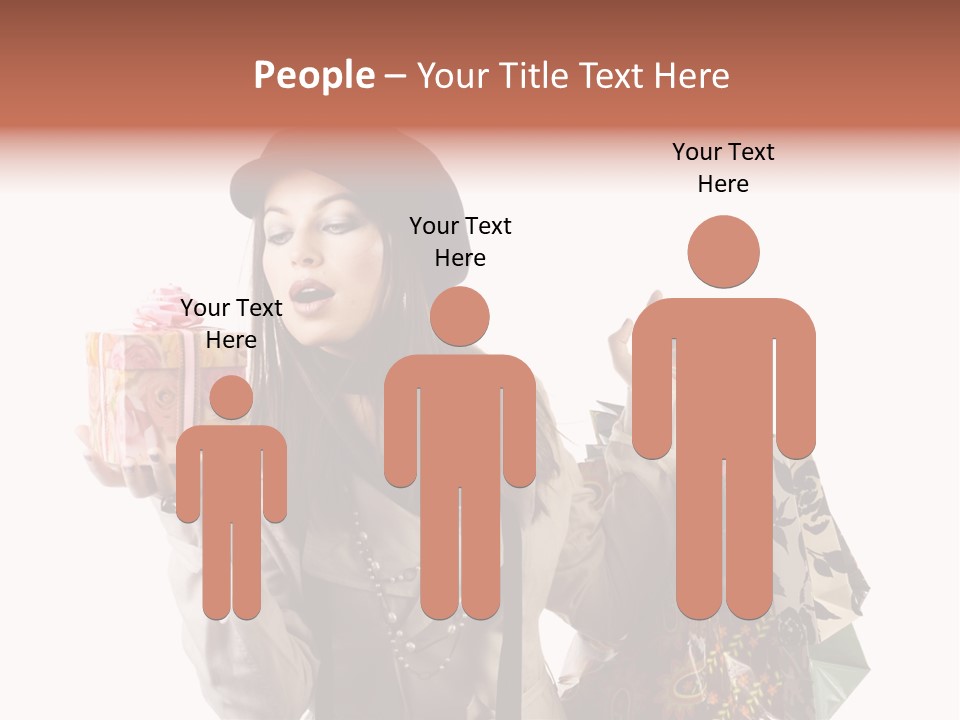 Smile Woman White PowerPoint Template