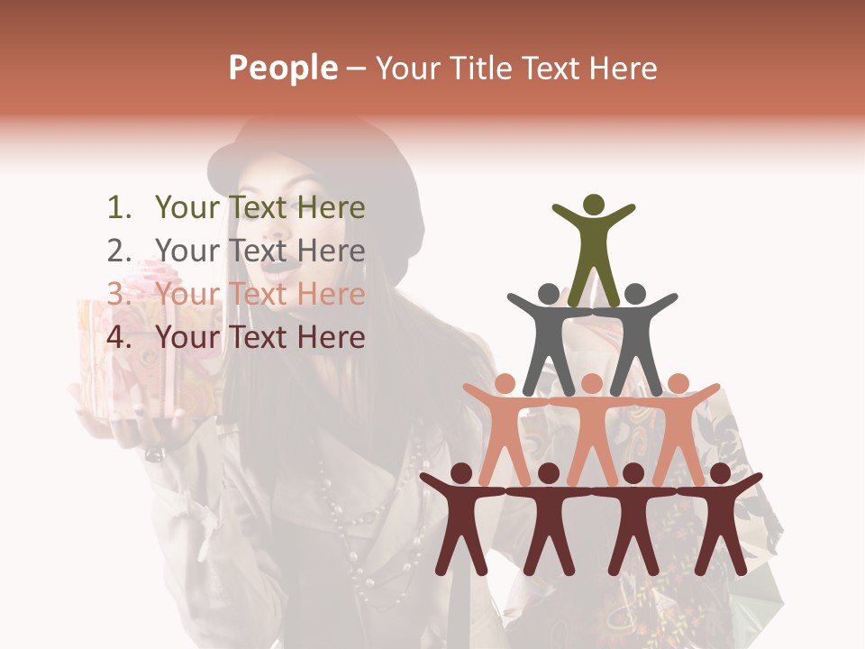 Smile Woman White PowerPoint Template