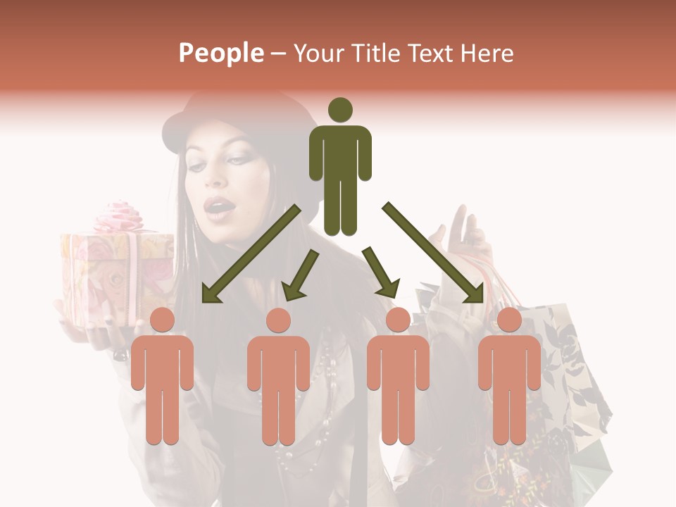 Smile Woman White PowerPoint Template