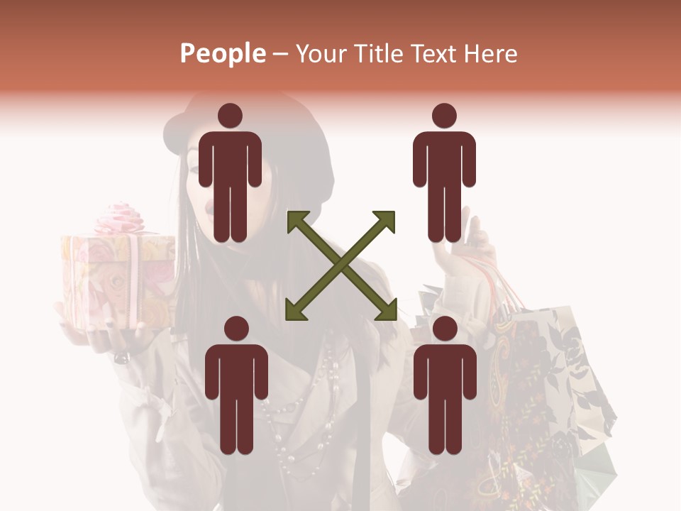 Smile Woman White PowerPoint Template