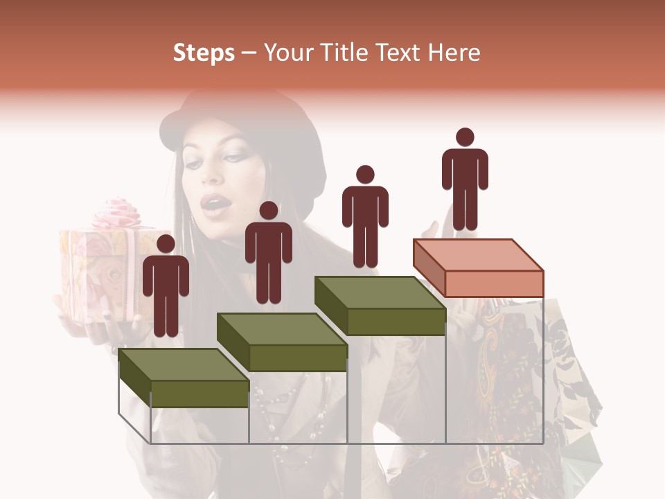 Smile Woman White PowerPoint Template