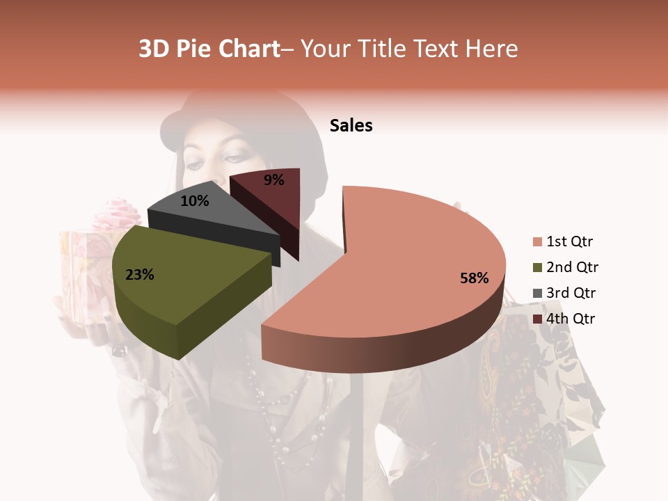 Smile Woman White PowerPoint Template