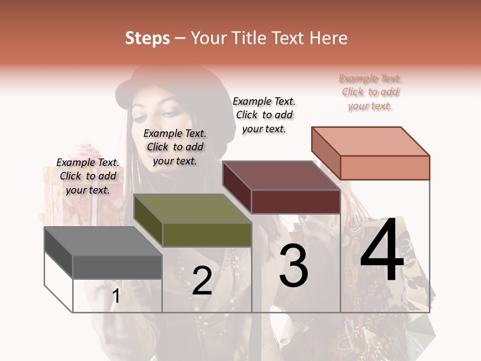 Smile Woman White PowerPoint Template