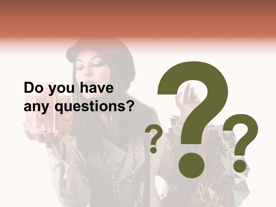 Smile Woman White PowerPoint Template