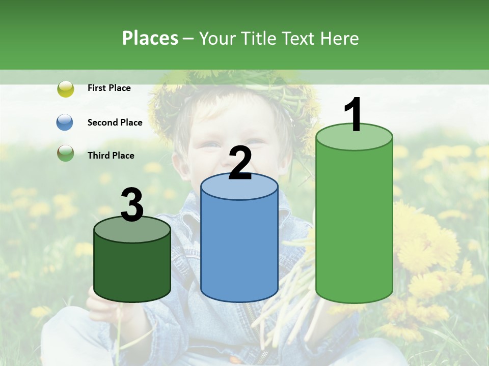 Caucasian Bonding Outdoors PowerPoint Template