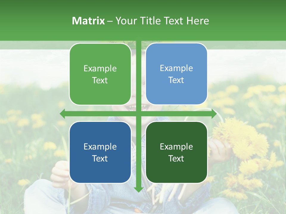 Caucasian Bonding Outdoors PowerPoint Template