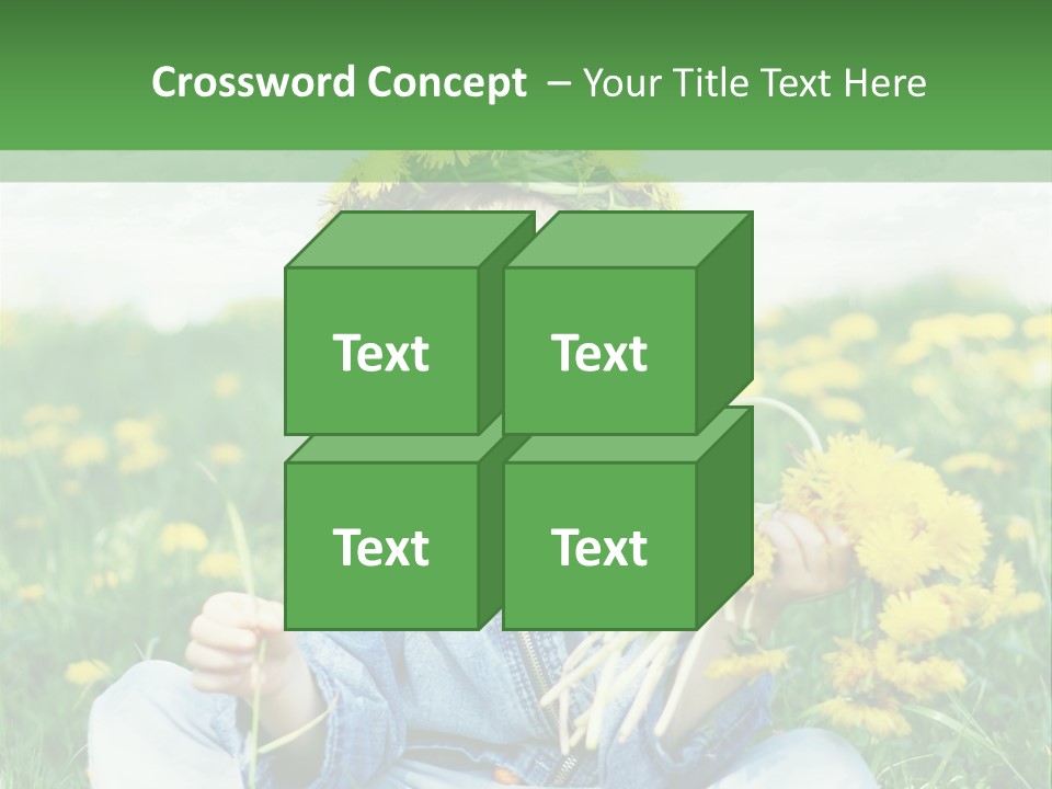Caucasian Bonding Outdoors PowerPoint Template