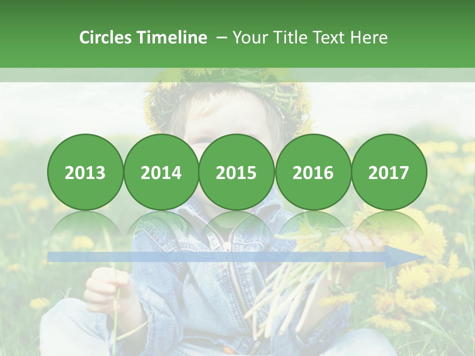 Caucasian Bonding Outdoors PowerPoint Template