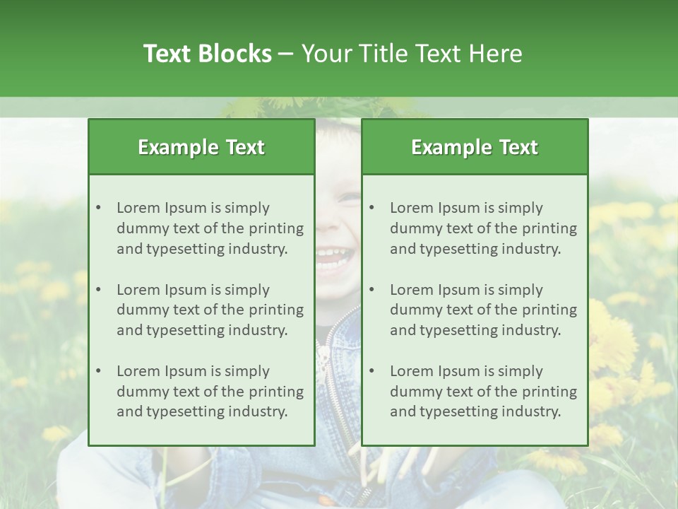 Caucasian Bonding Outdoors PowerPoint Template