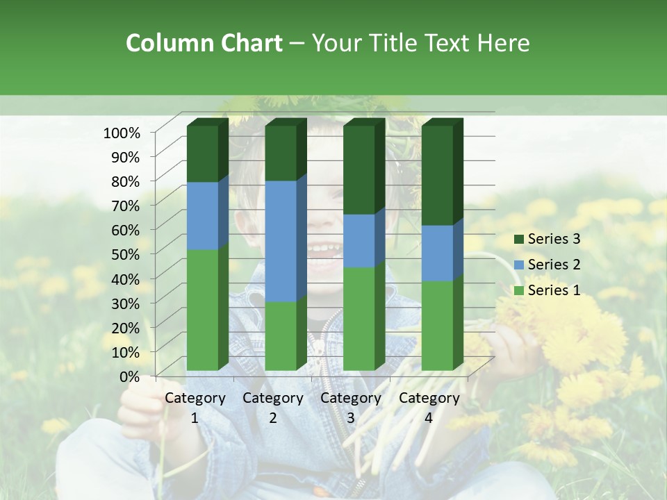 Caucasian Bonding Outdoors PowerPoint Template