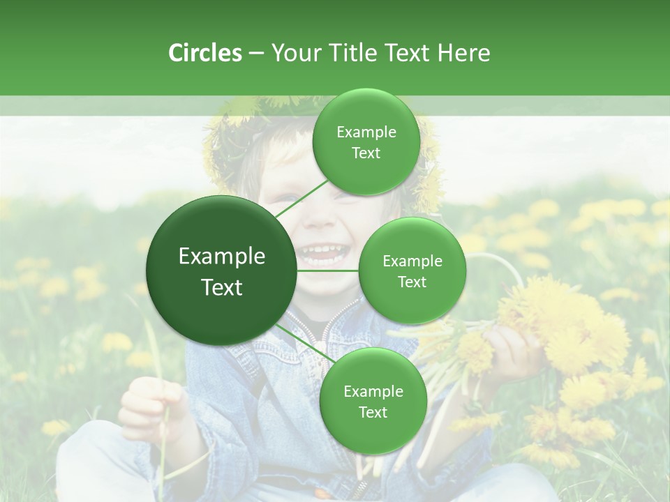 Caucasian Bonding Outdoors PowerPoint Template