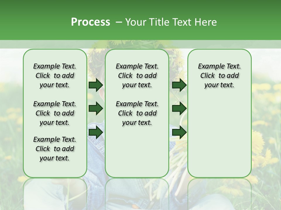 Caucasian Bonding Outdoors PowerPoint Template