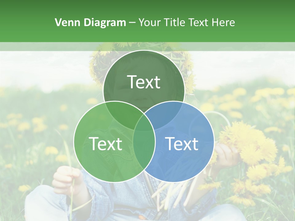 Caucasian Bonding Outdoors PowerPoint Template