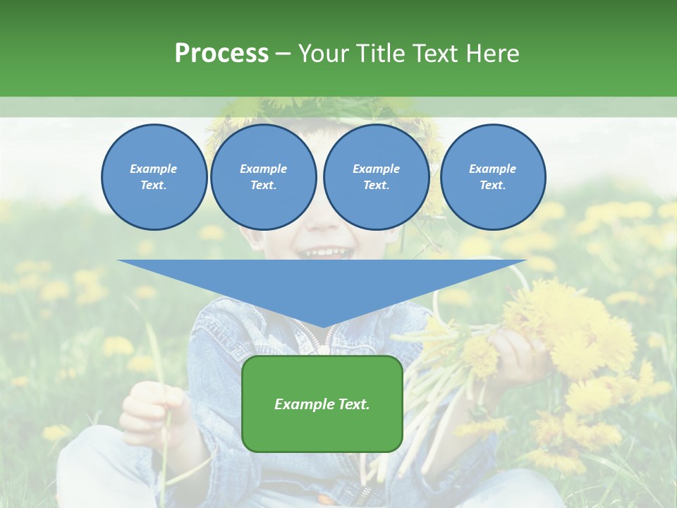 Caucasian Bonding Outdoors PowerPoint Template