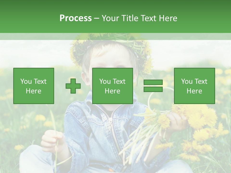 Caucasian Bonding Outdoors PowerPoint Template