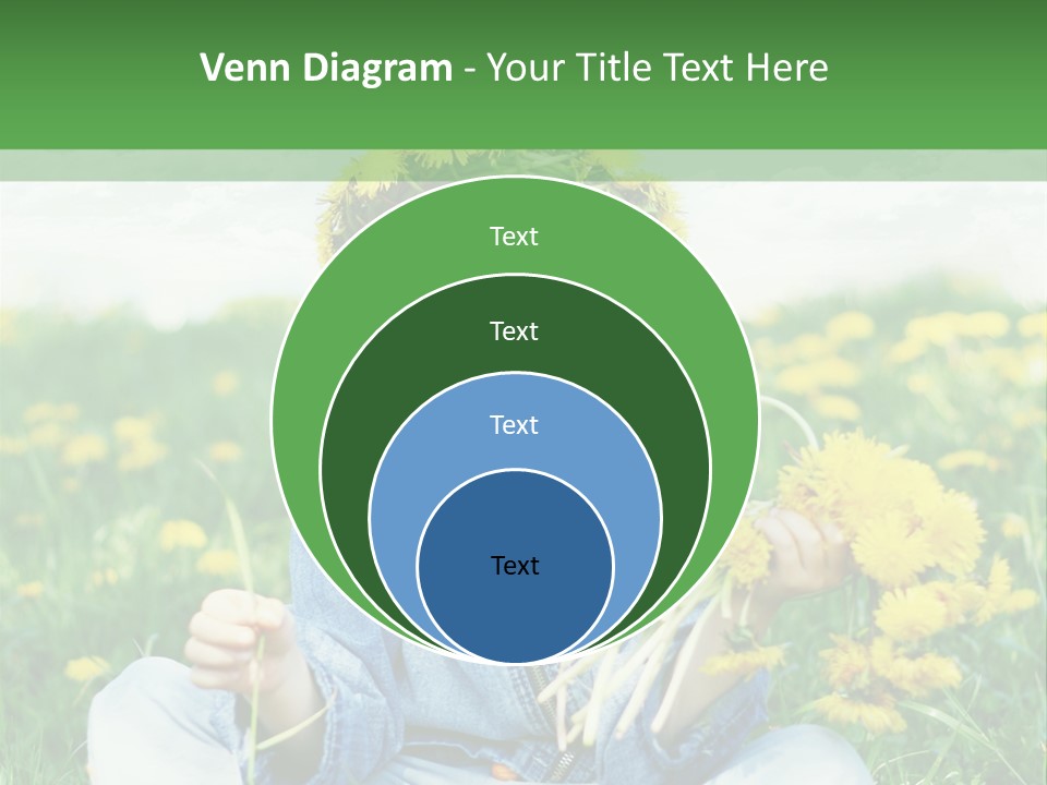 Caucasian Bonding Outdoors PowerPoint Template