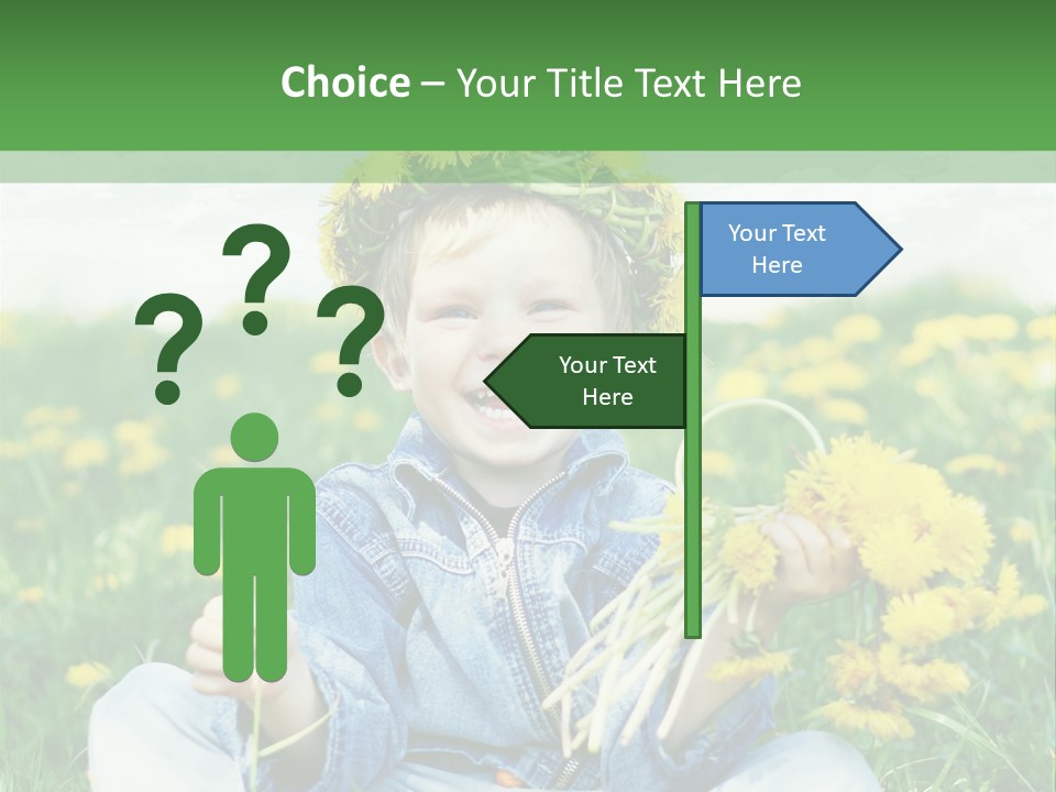 Caucasian Bonding Outdoors PowerPoint Template